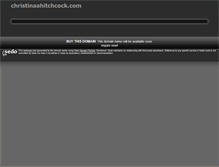 Tablet Screenshot of christinaahitchcock.com
